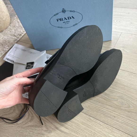 Black Prada Loafers size 37,5 (7.5US) - Picture 6 of 9